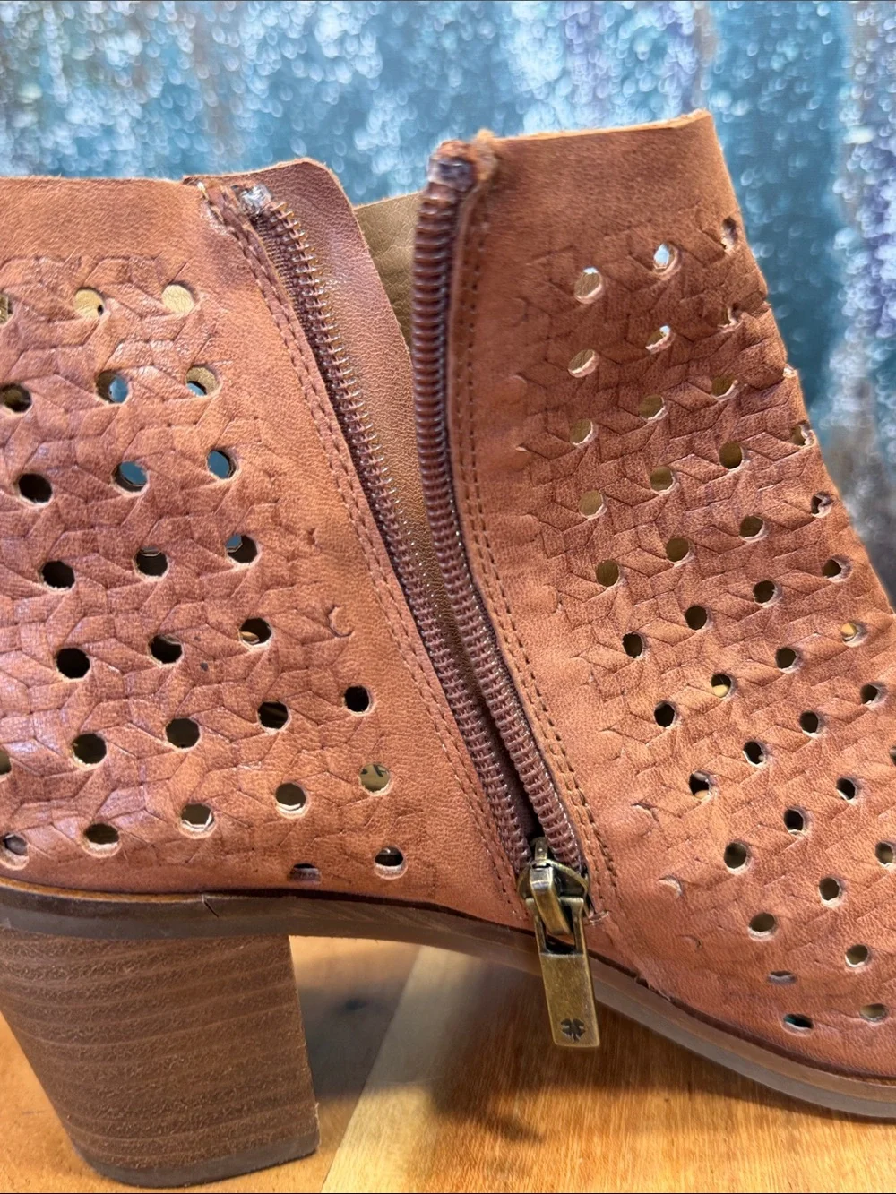 Lucky Brand 2010’s Boho‎ Western Tan Leather Booties 7.5 VGUC